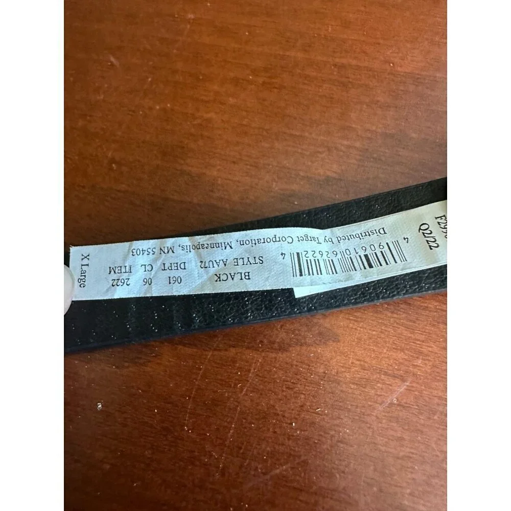 Target women’s size X – large black belt
